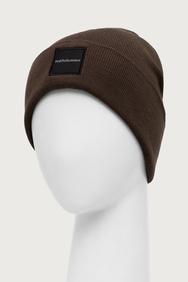 Шапка beanie з вовною Peak Performance Switch колір коричневий фото 2