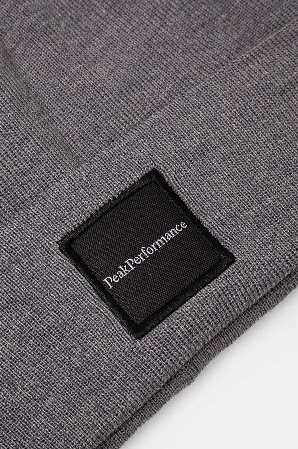 Шапка з додаванням вовни Peak Performance Switch колір сірий фото 2