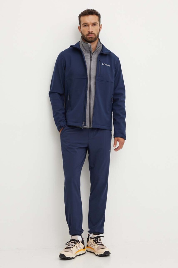 Куртка softshell чоловіча Columbia Ascender Softshell колір темно-синій фото 2