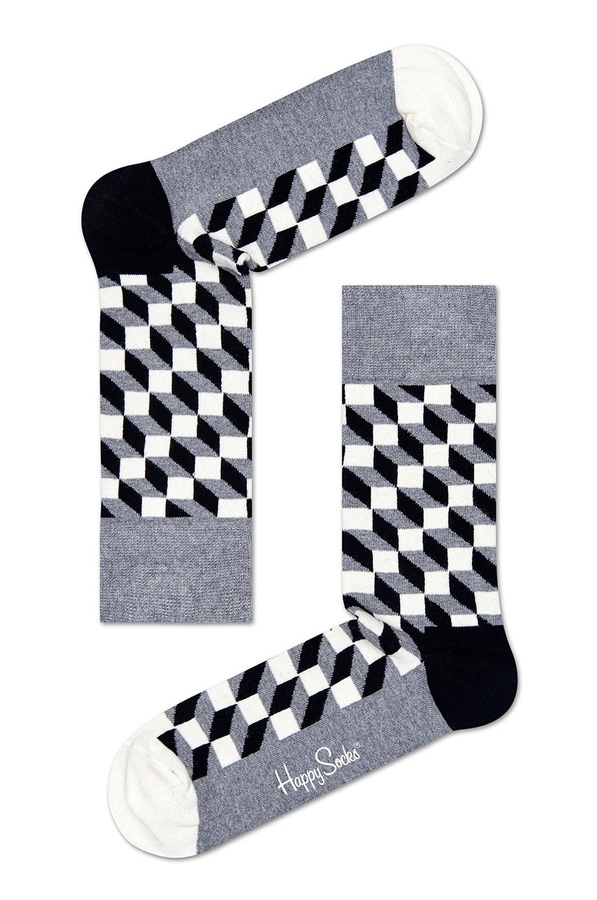 Шкарпетки Happy Socks 4-pack колір чорний фото 3