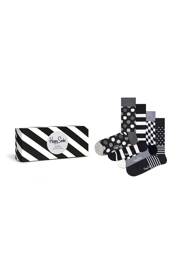 Шкарпетки Happy Socks 4-pack колір чорний фото 3