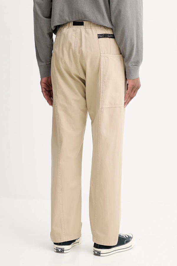 Хлопковые брюки Gramicci Gadget Pant цвет коричневый фото 2