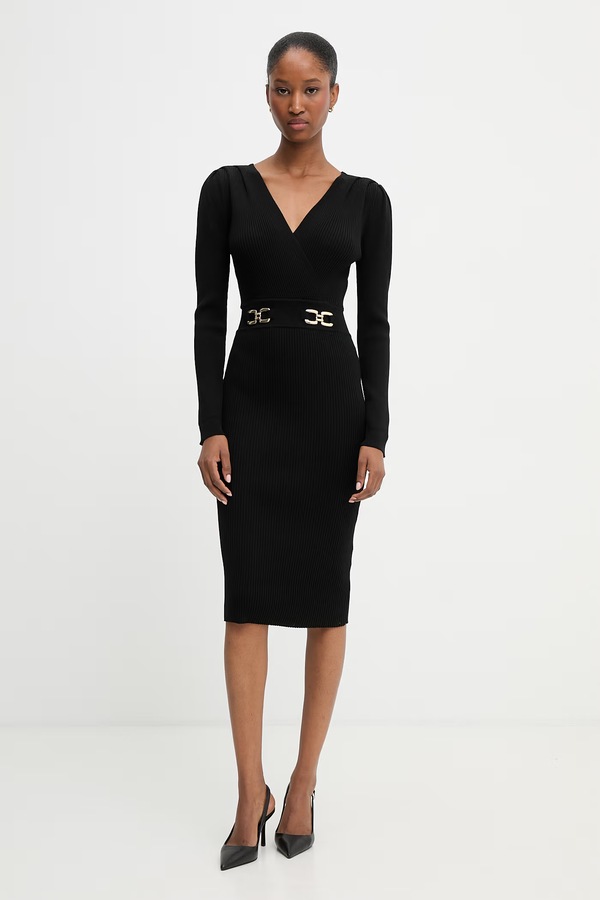 Сукня bodycon з віскозою Morgan колір чорний