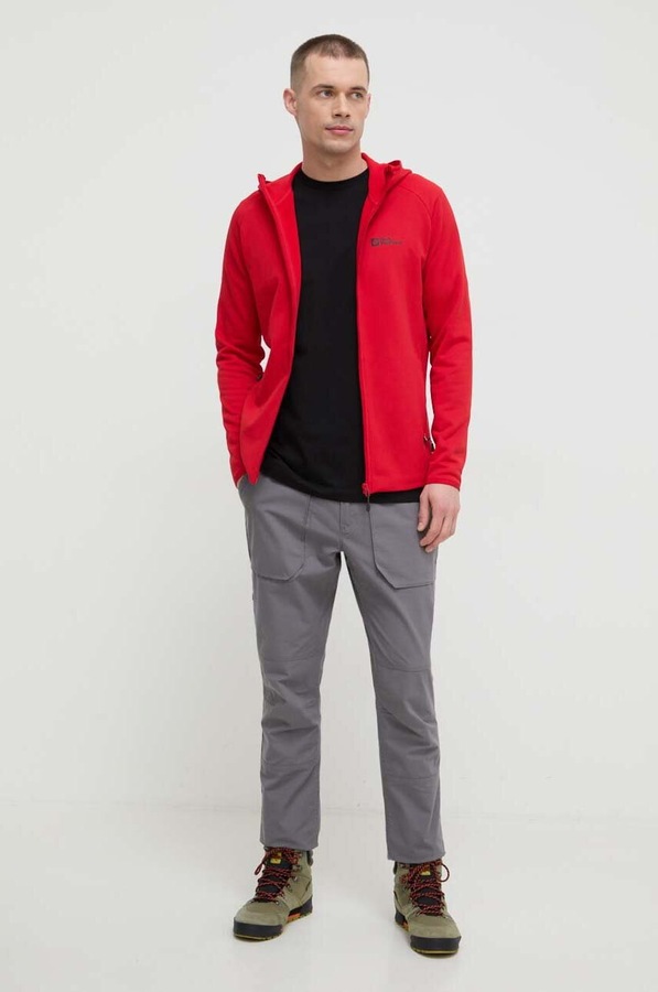 Бавовняна футболка Jack Wolfskin Essential колір чорний