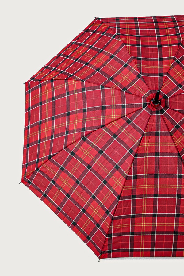Складана парасоля Barbour колір червоний фото 4