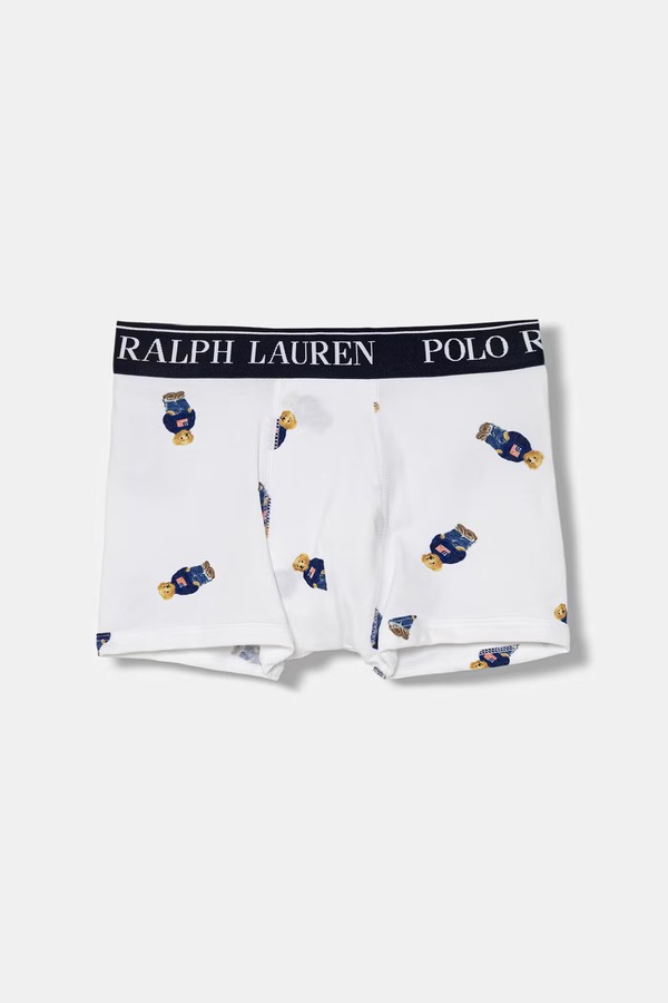 Облягаючі боксери дитячі бавовняні з еластаном 3 шт. Polo Ralph Lauren колір темно-синій фото 3