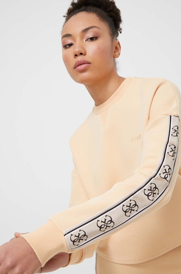 Кофта Guess колір бежевий фото 4