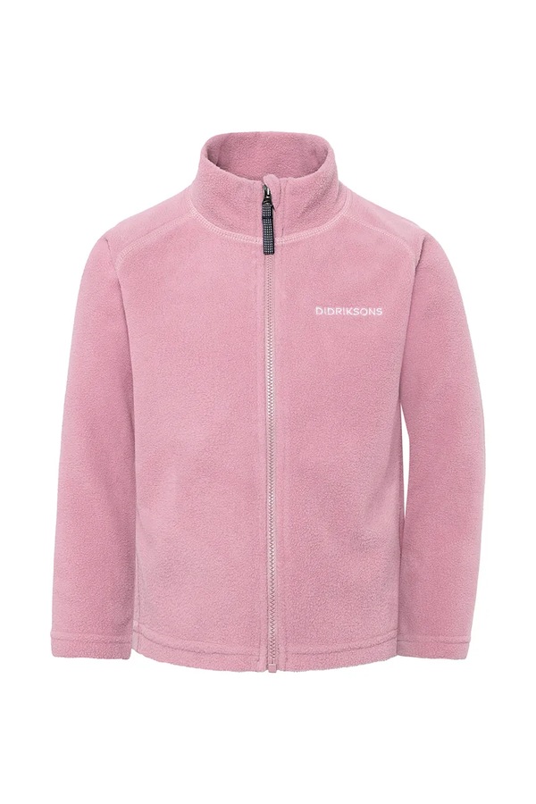 Флісова кофта дитяча Didriksons MONTE KIDS FULLZIP колір рожевий фото 2