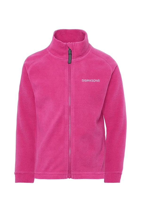 Флісова кофта дитяча Didriksons MONTE KIDS FULLZIP колір рожевий фото 2
