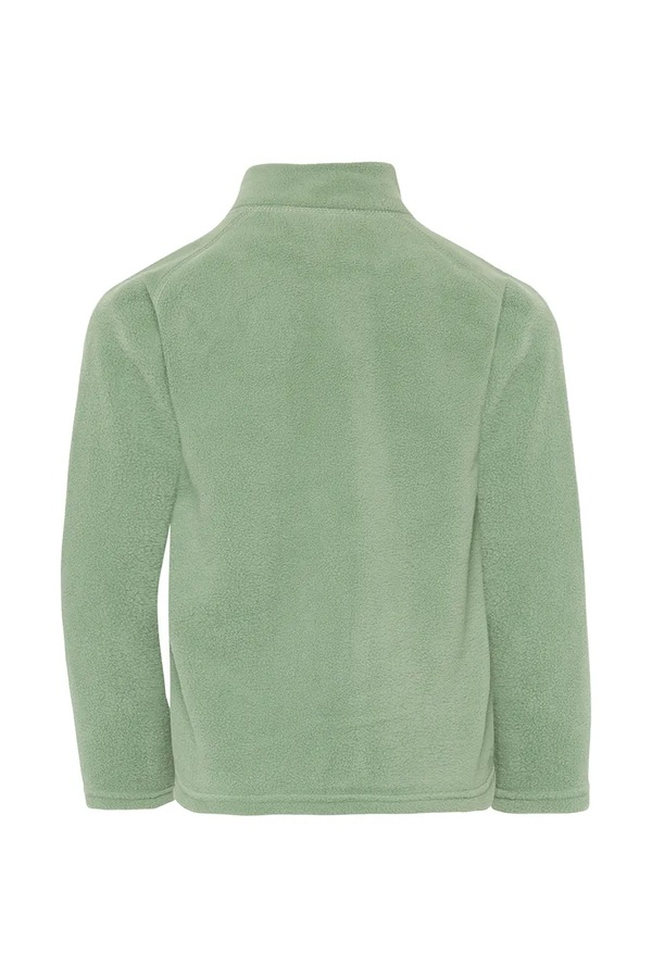 Флісова кофта дитяча Didriksons MONTE KIDS FULLZIP колір зелений фото 3