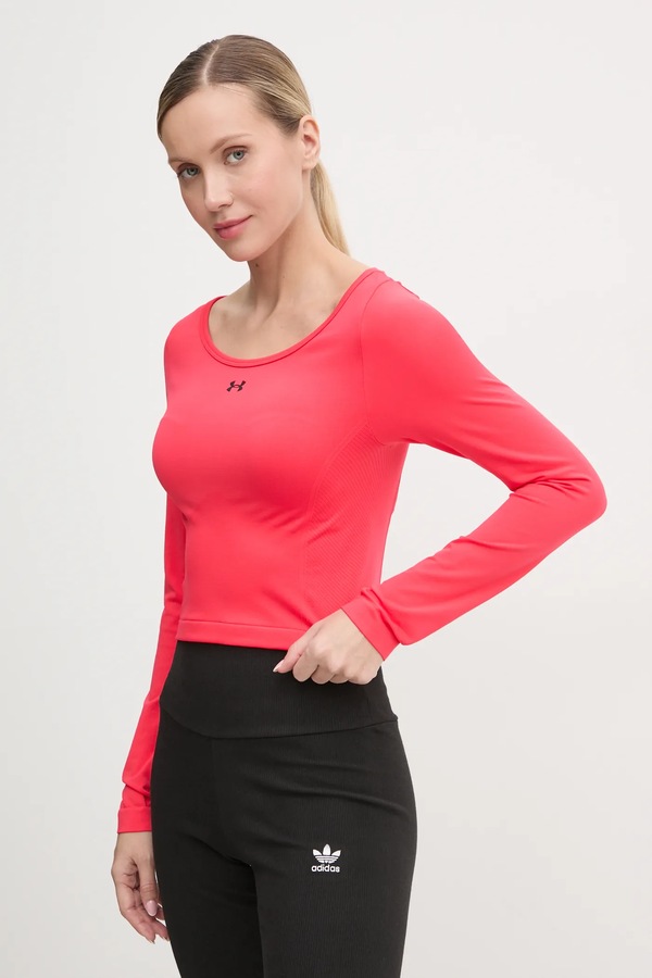 Лонгслів для тренувань Under Armour Train Seamless колір червоний