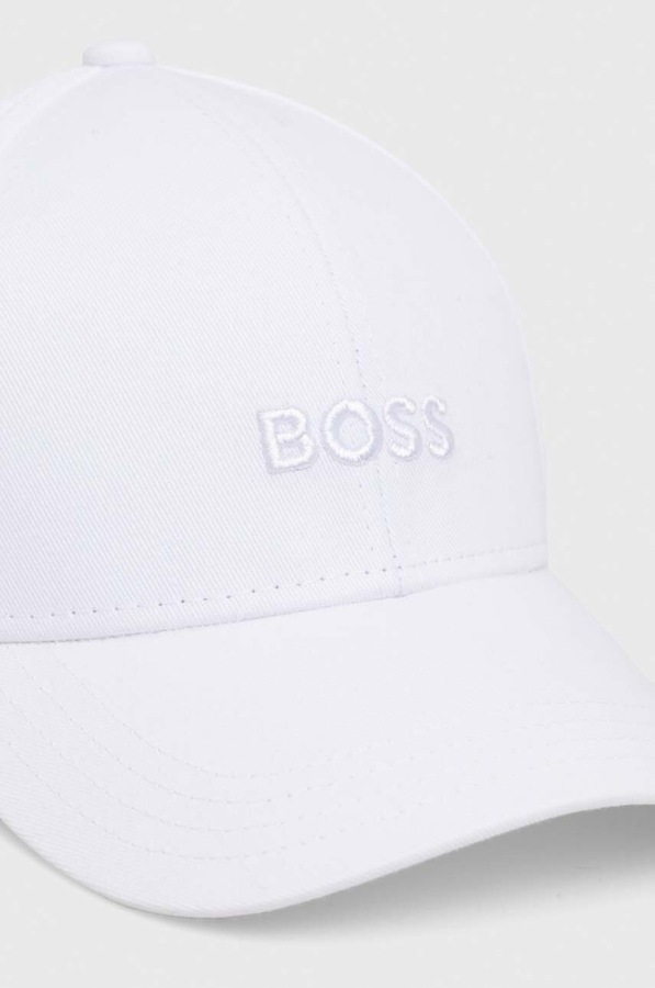 Бавовняна бейсболка BOSS Zed колір чорний фото 2