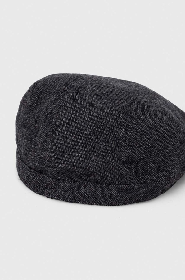 Вовняний кашкет Barbour колір сірий