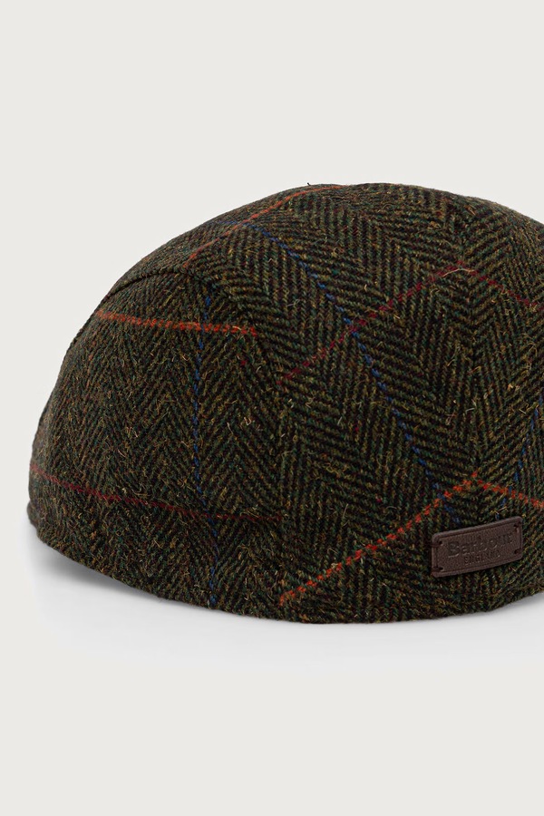Кашкет чоловічий з додаванням вовни Barbour колір зелений фото 2