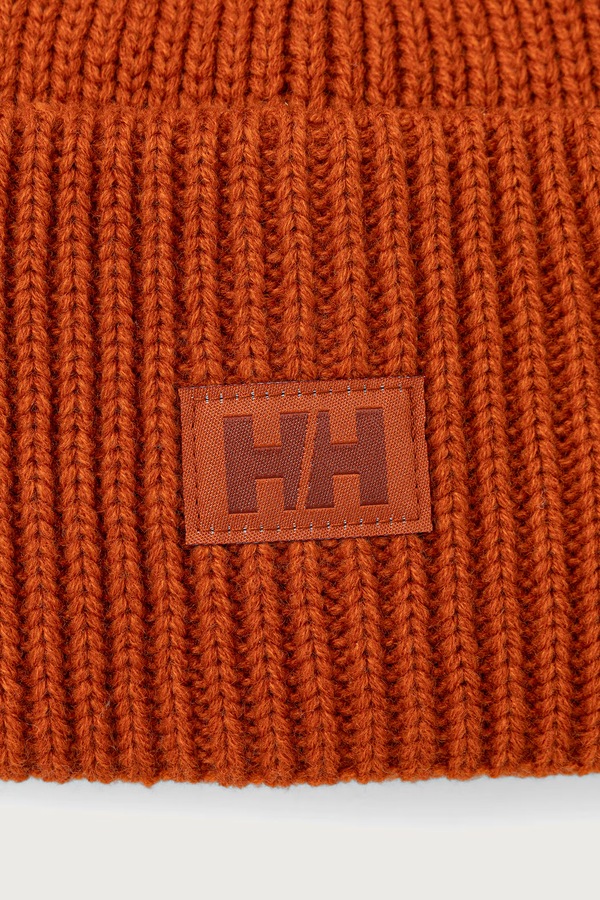 Шапка Helly Hansen beanie HH RIB BEANIE колір помаранчевий фото 3