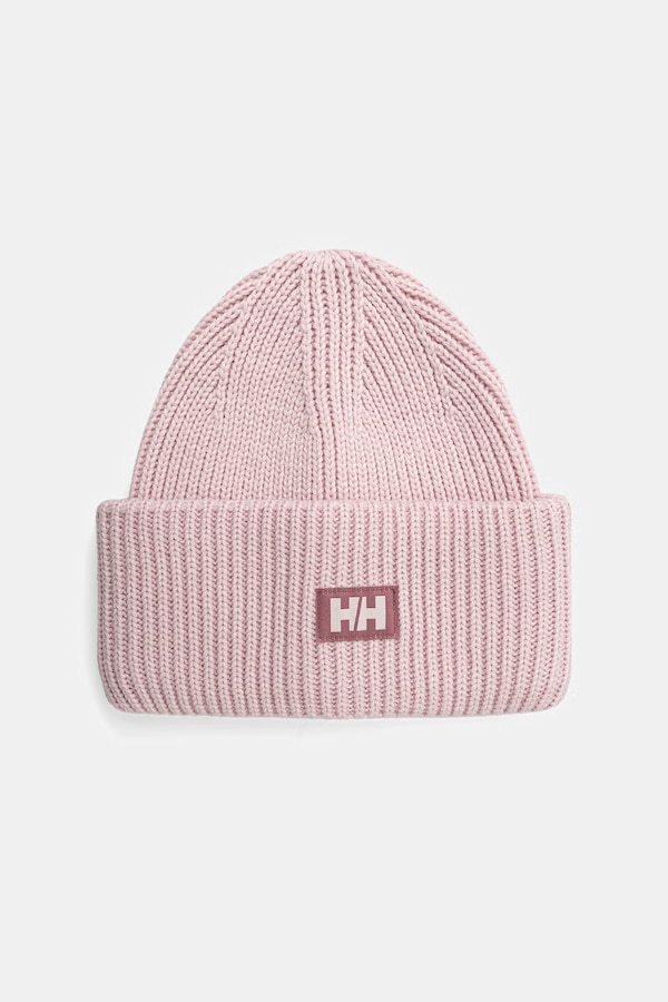 Шапка Helly Hansen beanie HH RIB BEANIE колір рожевий