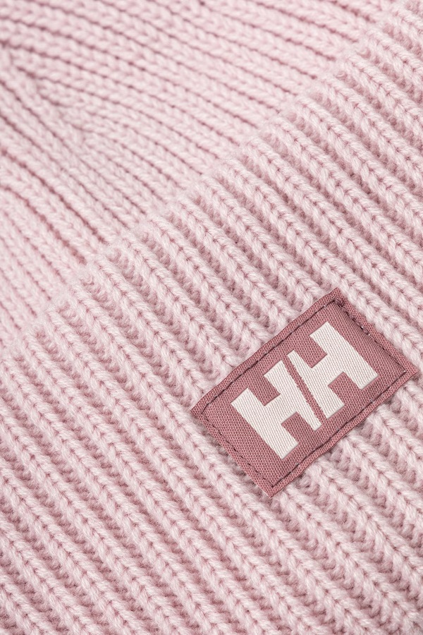 Шапка Helly Hansen beanie HH RIB BEANIE колір рожевий