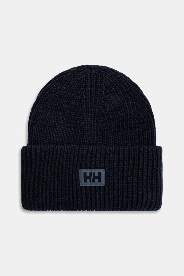 Шапка Helly Hansen beanie HH RIB BEANIE колір темно-синій
