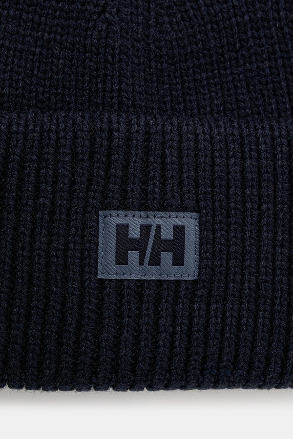 Шапка Helly Hansen beanie HH RIB BEANIE колір темно-синій фото 3