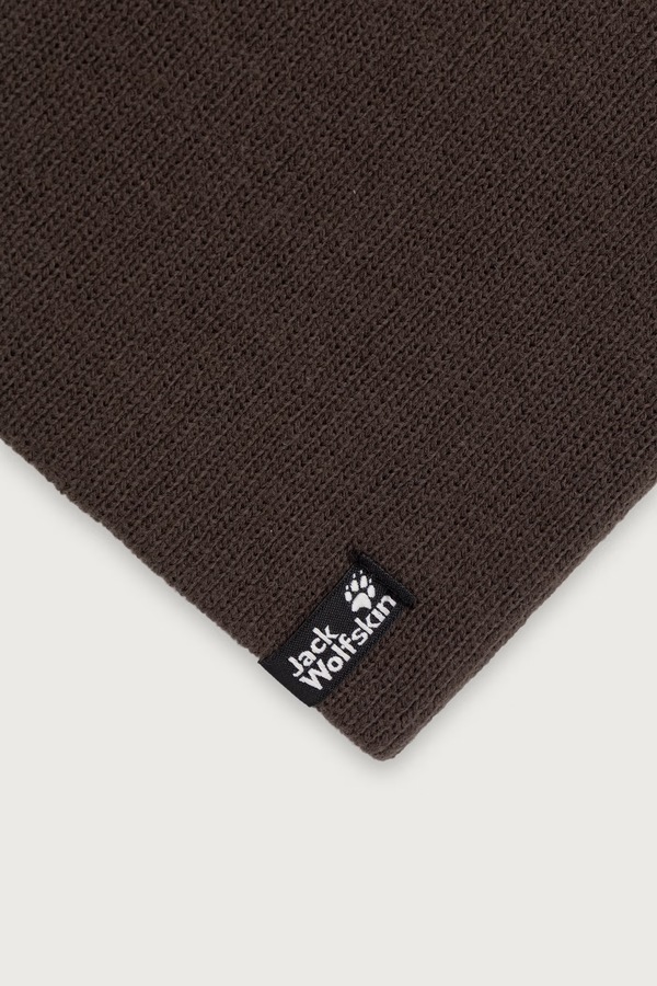 Шапка Jack Wolfskin beanie колір зелений фото 2