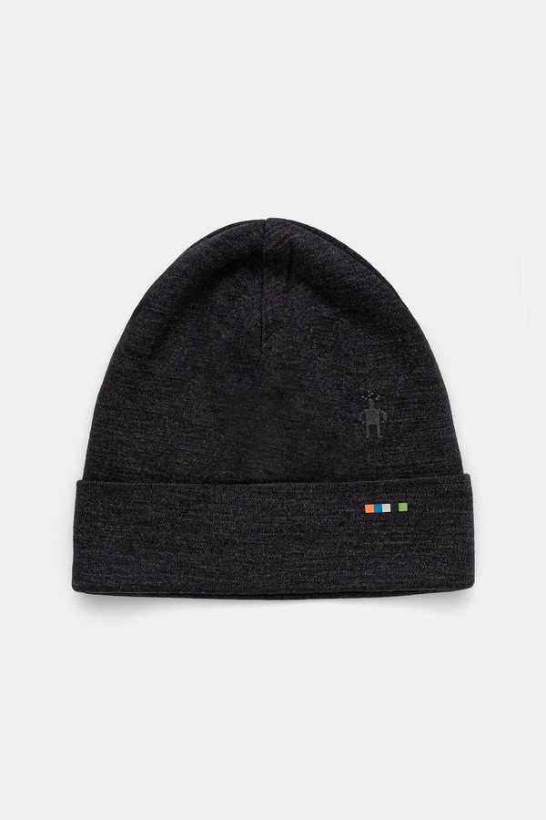 Двостороння шапка Smartwool Thermal Merino Reversible колір чорний