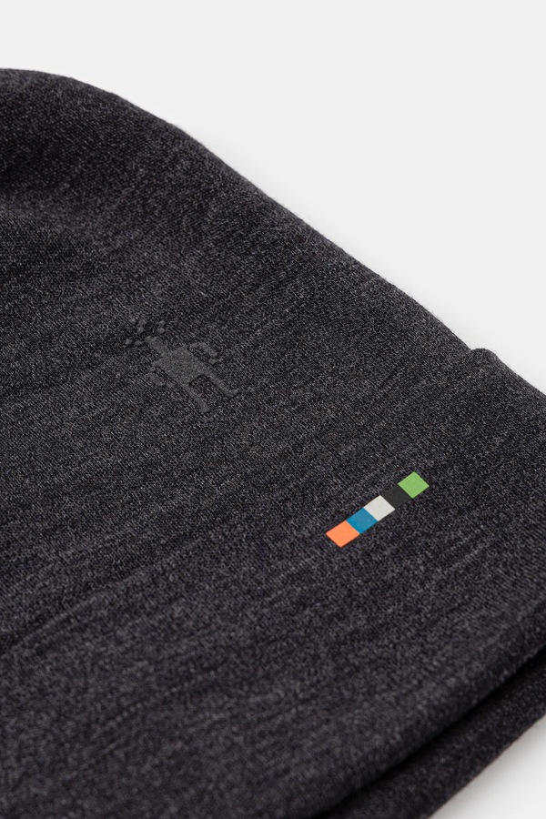 Двостороння шапка Smartwool Thermal Merino Reversible колір чорний фото 3