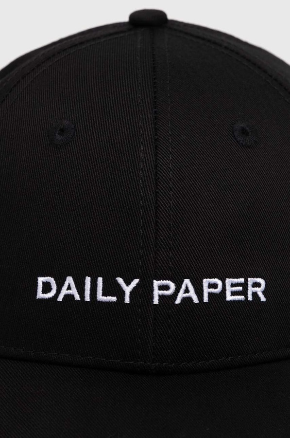 Хлопковая бейсболка Daily Paper Ecap 3 цвет черный