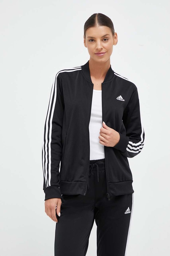 Спортивный костюм adidas цвет черный фото 2
