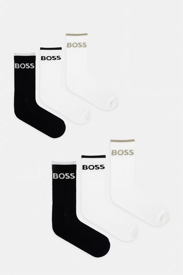Шкарпетки чоловічі 6P QS Stripe CC 6 шт. BOSS колір барвистий фото 2