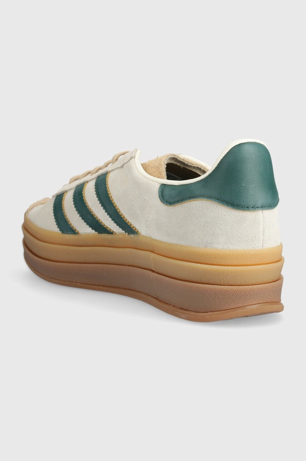 Замшеві кросівки adidas Originals Gazelle Bold колір бежевий фото 3