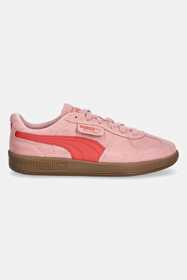 Palermo кросівки замшеві Puma колір рожевий