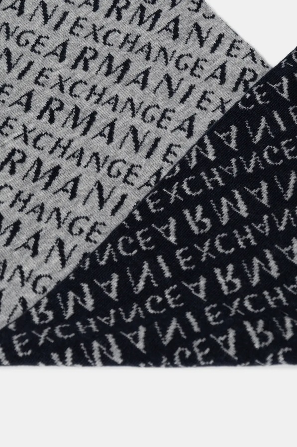 Шарф Armani Exchange колір сірий фото 2