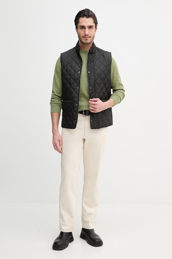 Свитер мужской хлопковый Barbour PIMA цвет зеленый
