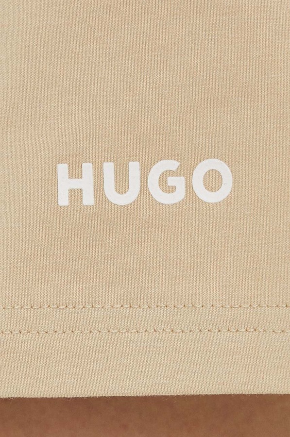 Шорти лаунж HUGO колір бежевий фото 4