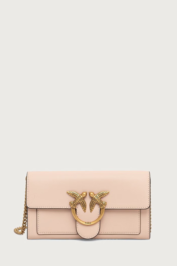 Кошелек женский кожаный Pinko цвет розовый