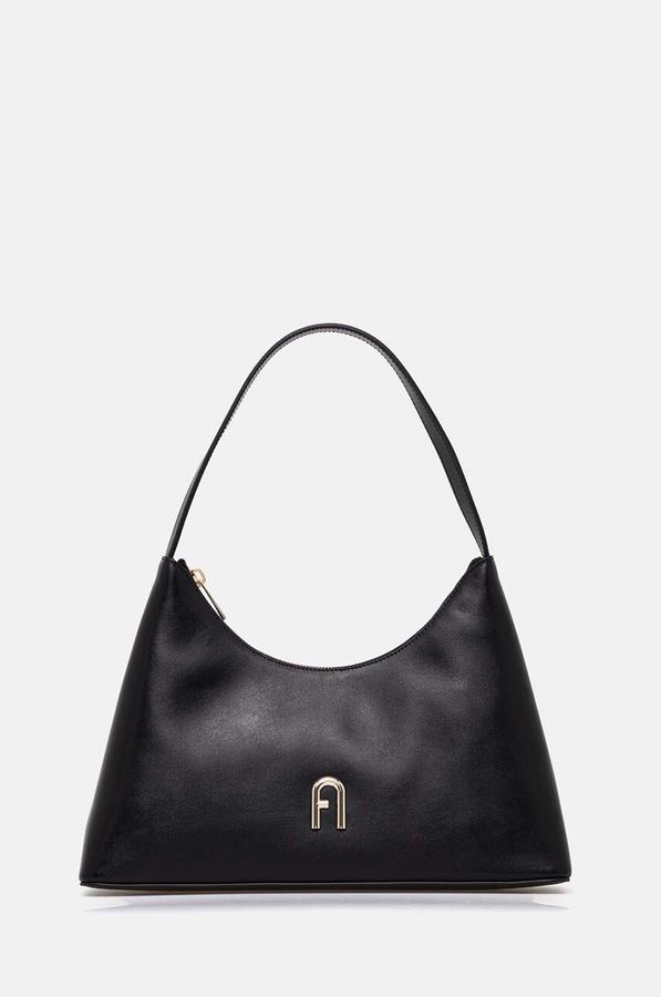 Кожаная сумочка Furla цвет черный