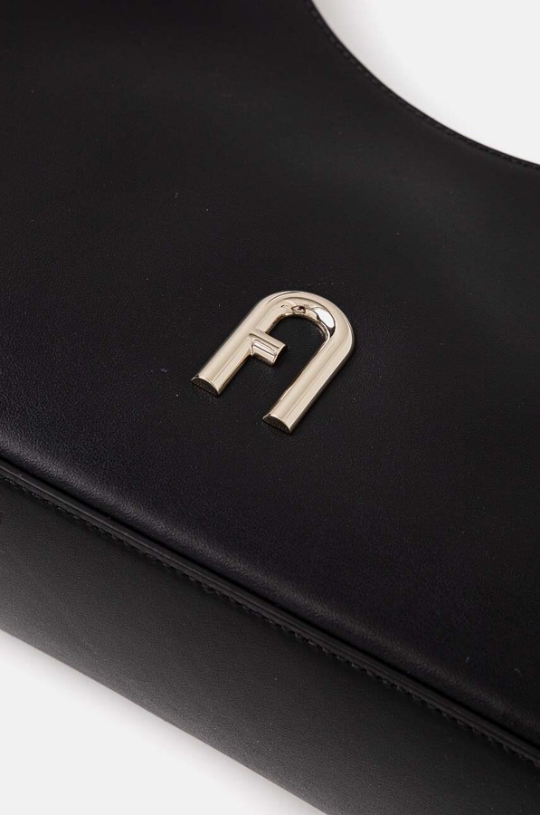 Шкіряна сумочка Furla колір чорний фото 4
