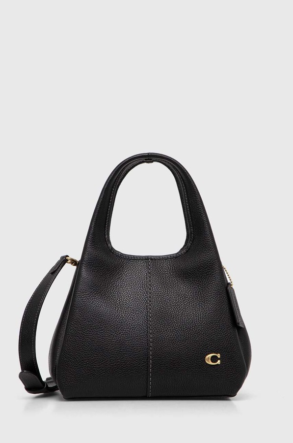 Сумка крос-боді жіноча шкіряна Coach Lana Shoulder Bag 23 колір чорний