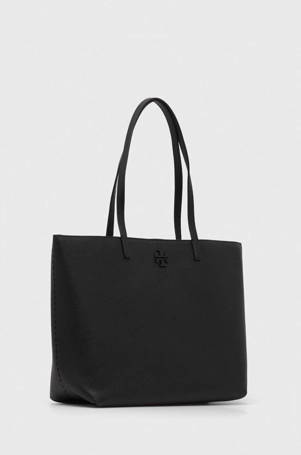 Шкіряна сумочка Tory Burch колір чорний фото 2