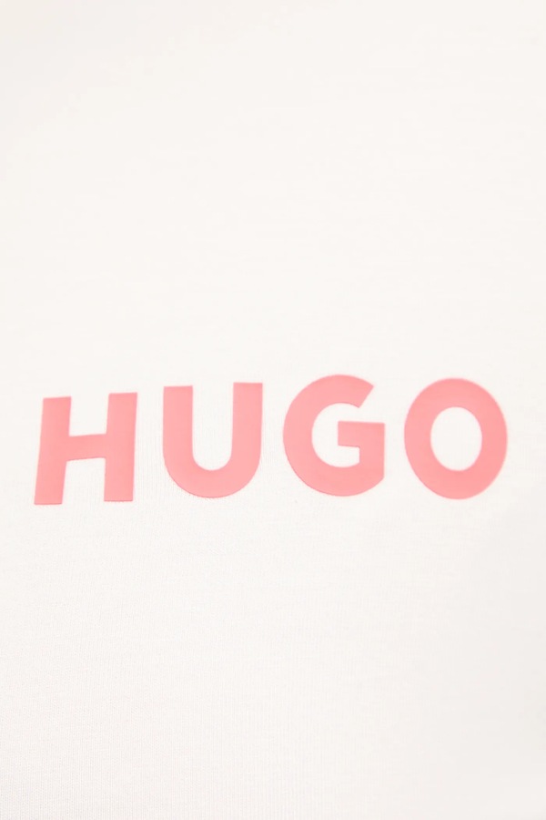 Футболка лаунж HUGO UNITE_T-SHIRT колір бежевий фото 4
