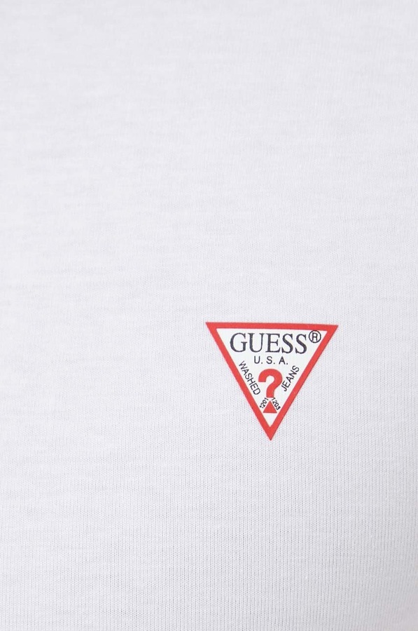 Бавовняна футболка Guess колір білий фото 4