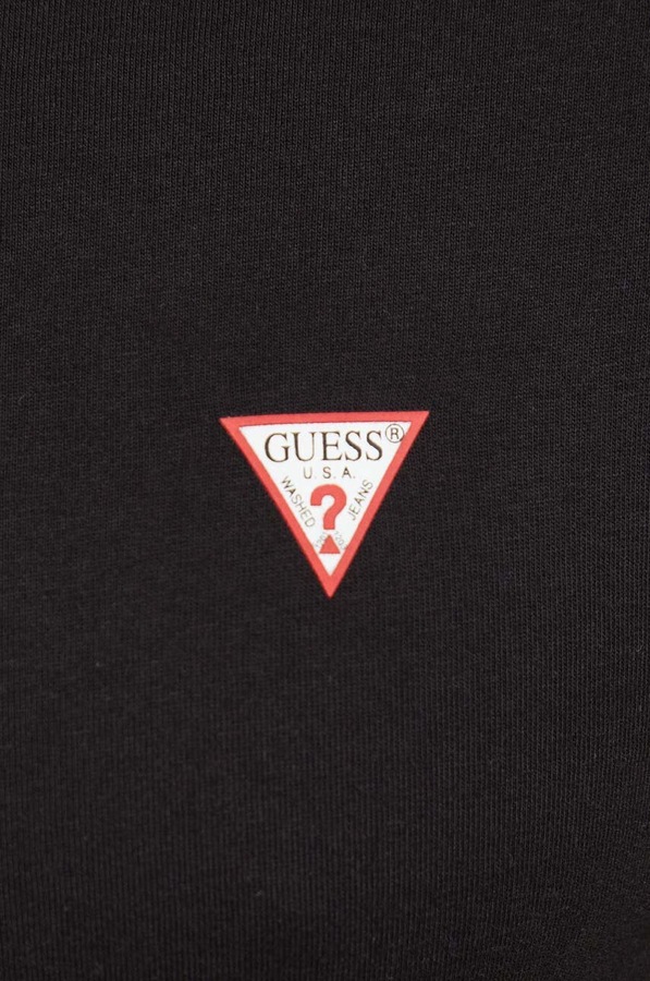 Бавовняна футболка Guess колір чорний фото 4