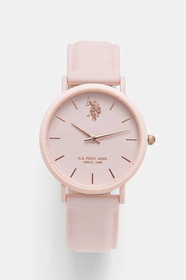 Годинник U.S. Polo Assn. LUCY колір рожевий