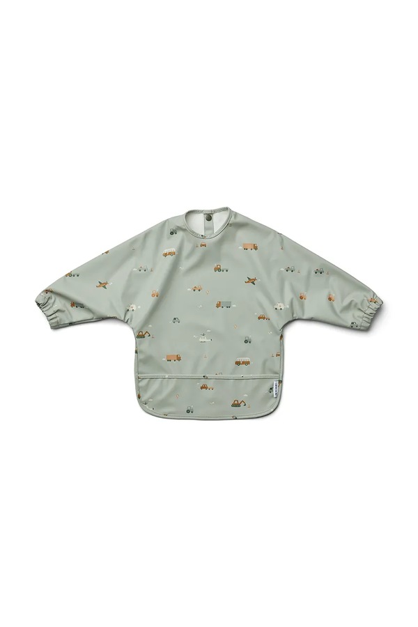 Слинявчик дитячий Liewood Merle Printed Cape Bib колір зелений