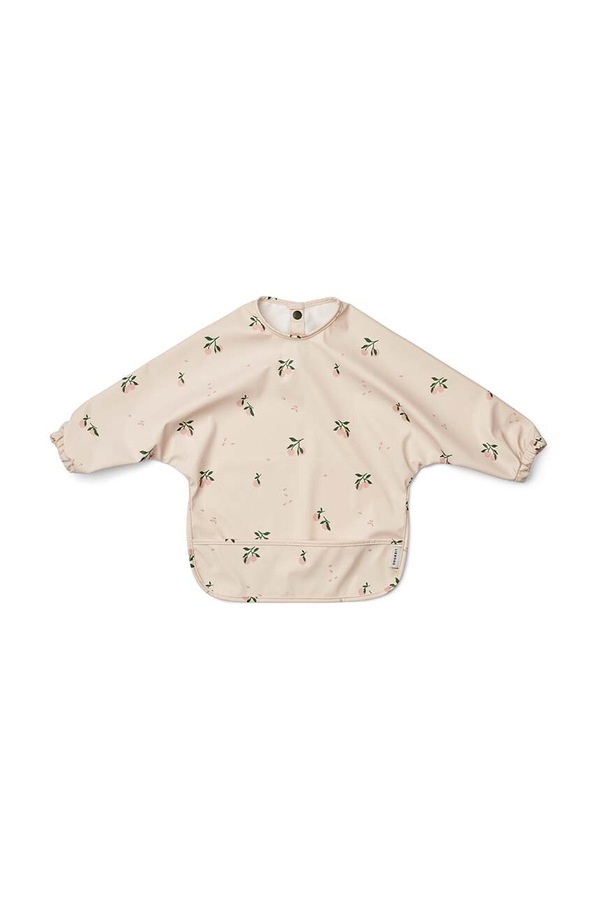 Слинявчик дитячий Liewood Merle Printed Cape Bib колір бежевий фото 2