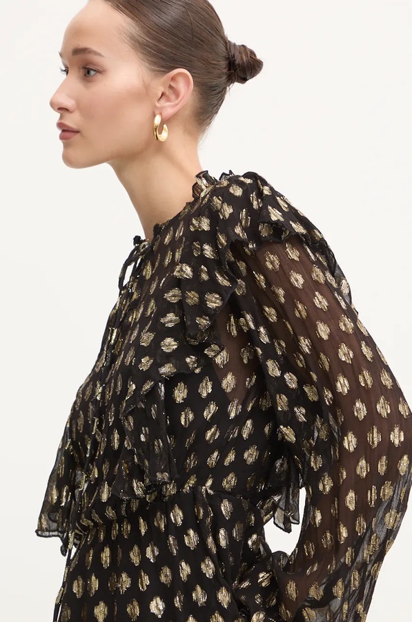 Блузка Never Fully Dressed Primrose Blouse колір чорний фото 3