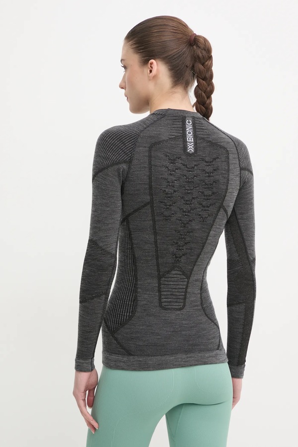 Функциональный лонгслив X-bionic Symbio Merino цвет серый фото 2