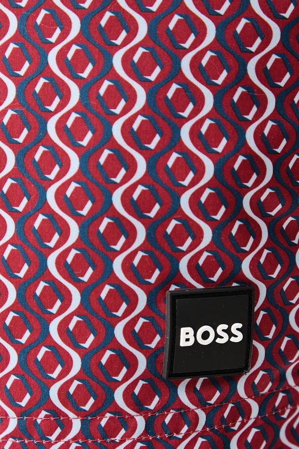 Шорти для купання чоловічі BOSS Vibe колір червоний фото 4