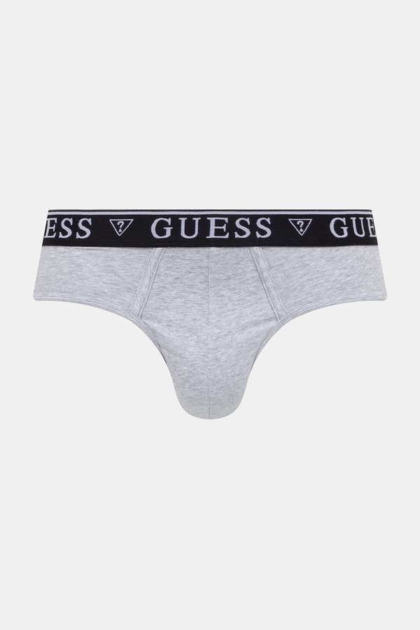 Сліпи чоловічі бавовняні з еластаном 5-пак Guess колір чорний фото 4