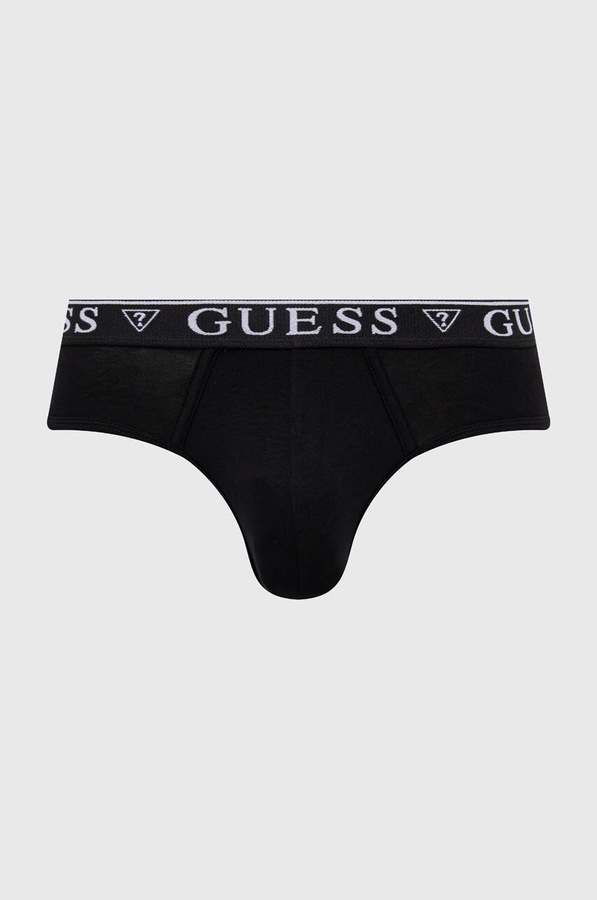Сліпи чоловічі бавовняні з еластаном 5-пак Guess колір чорний